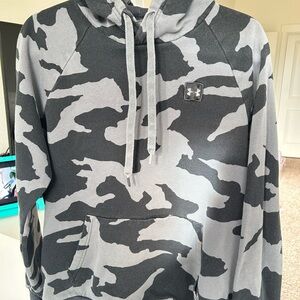 LG Men's Camo Hoodie - Black and Gray